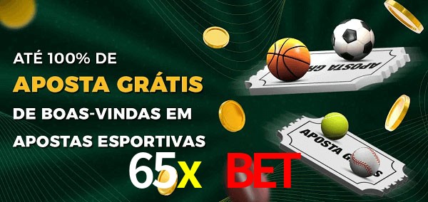 65x bet Ate 100% de Aposta Gratis